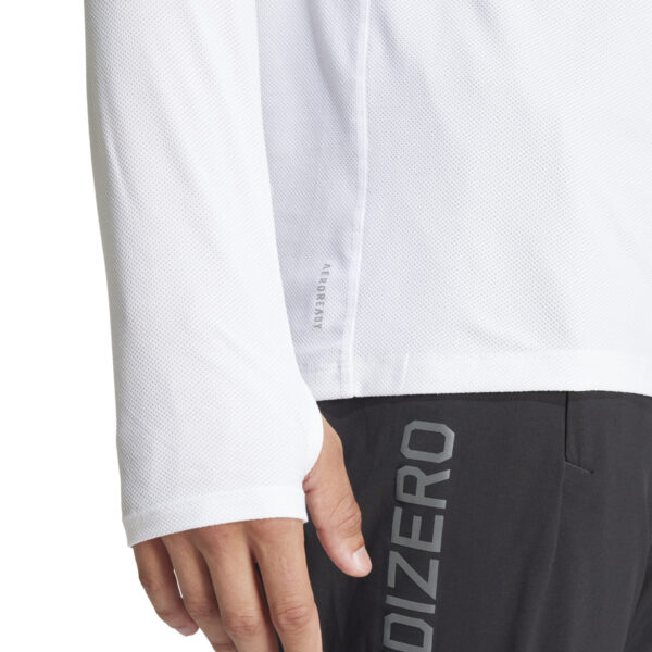 Adidas Men's Own The Run Long Sleeve Top - White - Image 4