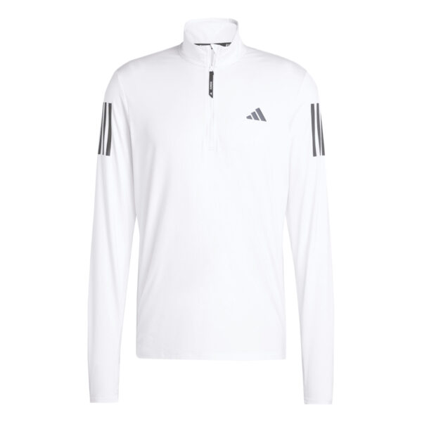 Adidas Men's Own The Run Half Zip Track Top - White - Image 3
