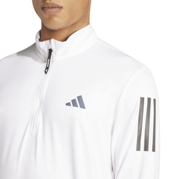 Adidas Men's Own The Run Half Zip Track Top - White - Image 5