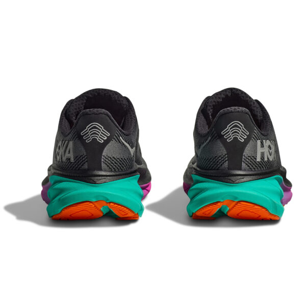 Hoka Women's Clifton 9 GTX - Black/Electric Aqua - Image 8