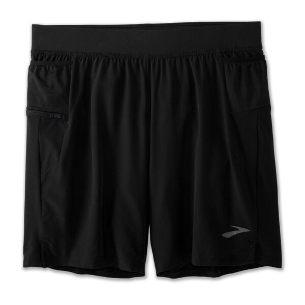 Brooks Men's  Sherpa 7" 2-in-1 Short - Black - Image 7
