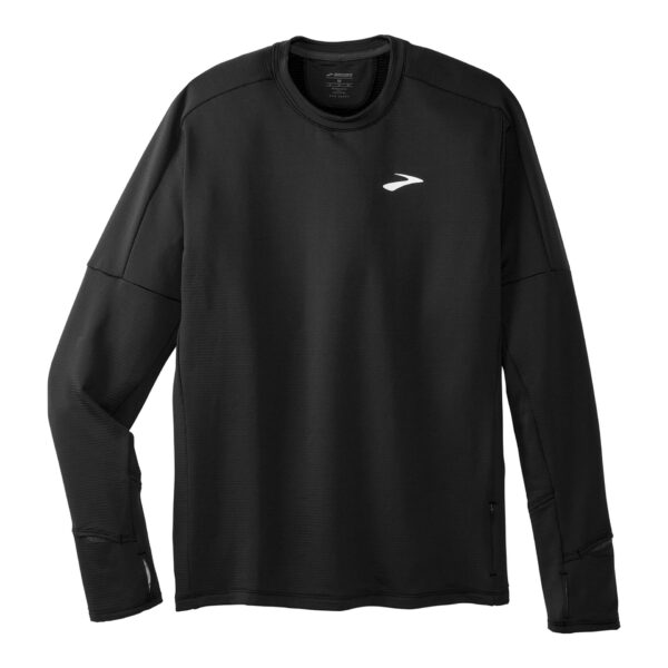 Brooks Men's Notch Thermal Long Sleeve 2.0 - Black - Image 4