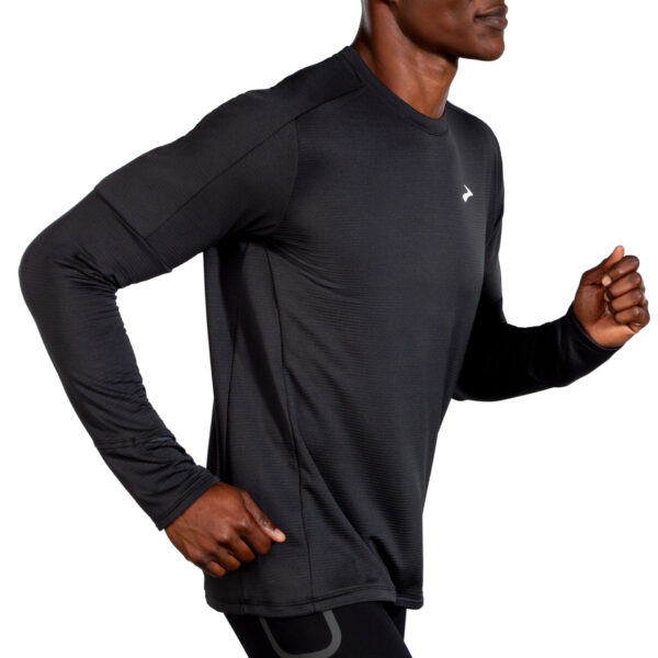 Brooks Men's Notch Thermal Long Sleeve 2.0 - Black - Image 3