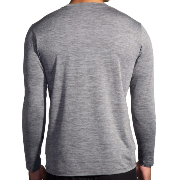 Brooks Men's Luxe Long Sleeve - Htr Charcoal - Image 2