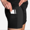Brooks Women's Chaser 5" 2-in-1 Short - Black - Image 4