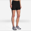 Brooks Women's Chaser 5" 2-in-1 Short - Black - Image 2