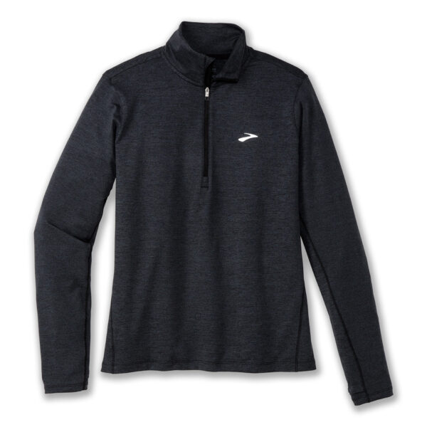 Brooks Women's Dash 1/2 Zip 2.0 - Htr Black - Image 3