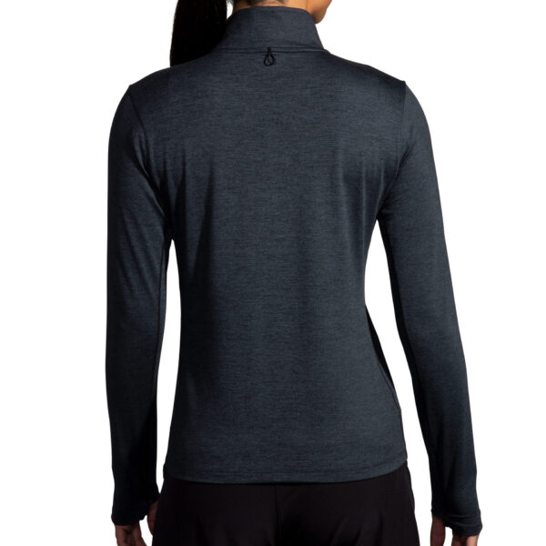 Brooks Women's Dash 1/2 Zip 2.0 - Htr Black - Image 2