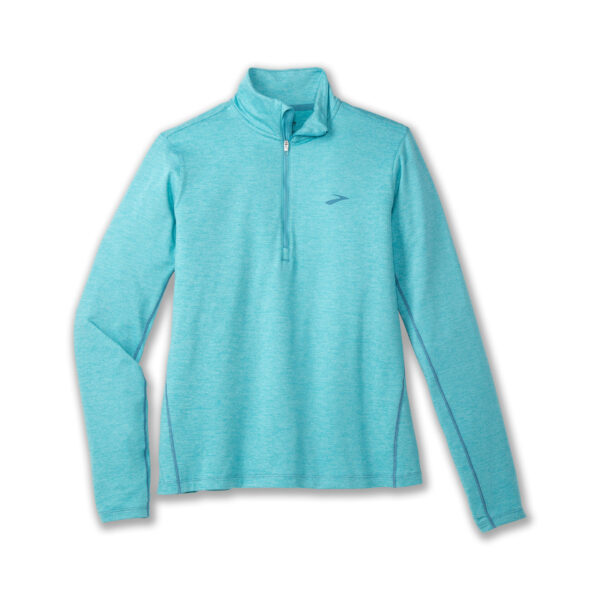Brooks Women's Dash 1/2 Zip 2.0 - Htr Aqua