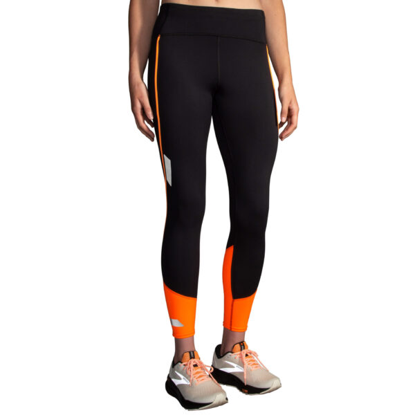 Brooks Women's Run Visible Tight 2.0 - Black/Fluoro Flash
