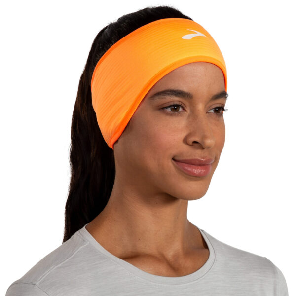 Brooks Notch Thermal Headband - Flicker/Fluoro Flash - Image 2