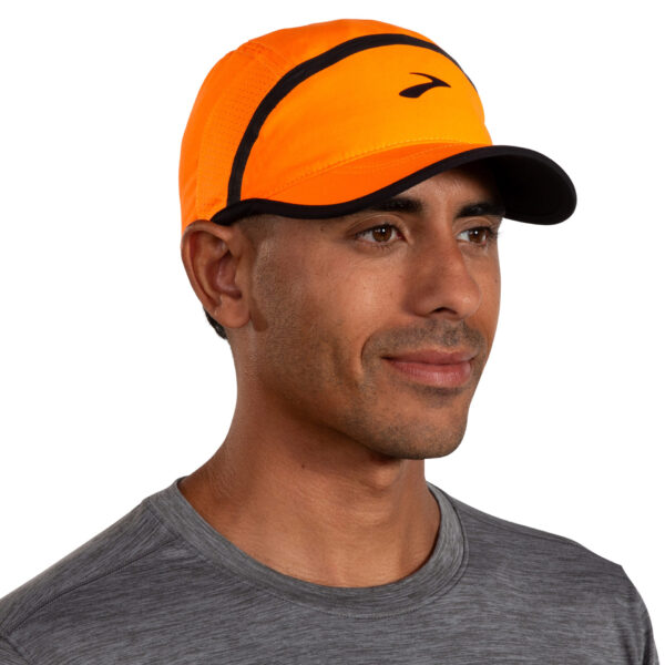 Brooks Base Hat - Fluoro Flash/Black - Image 2