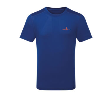 Ronhill Men's Tech S/S Tee - Ocean/Cardinal Orange