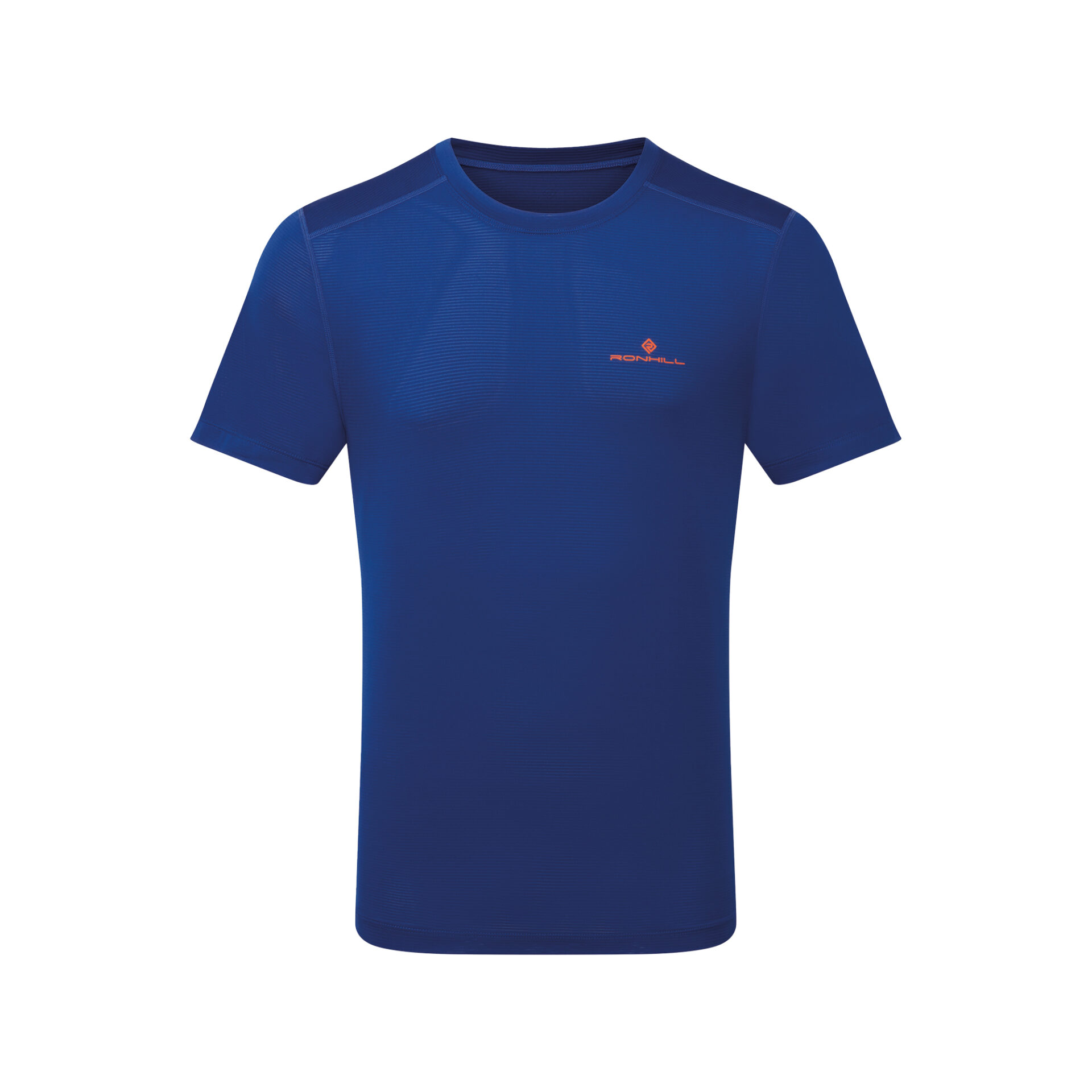 Ronhill Men's Tech S/S Tee - Ocean/Cardinal Orange