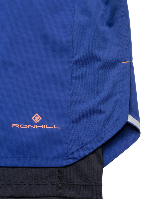 Ronhill Men's Tech 5" Twin Short - Ocean/Black - Image 3