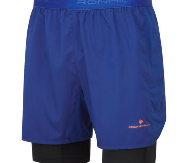 Ronhill Men's Tech 5" Twin Short - Ocean/Black