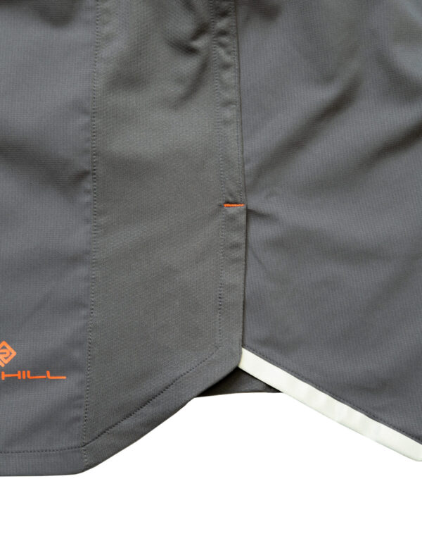 Ronhill Men's Tech 5" Short - Iron/Cardinal Orange - Image 6