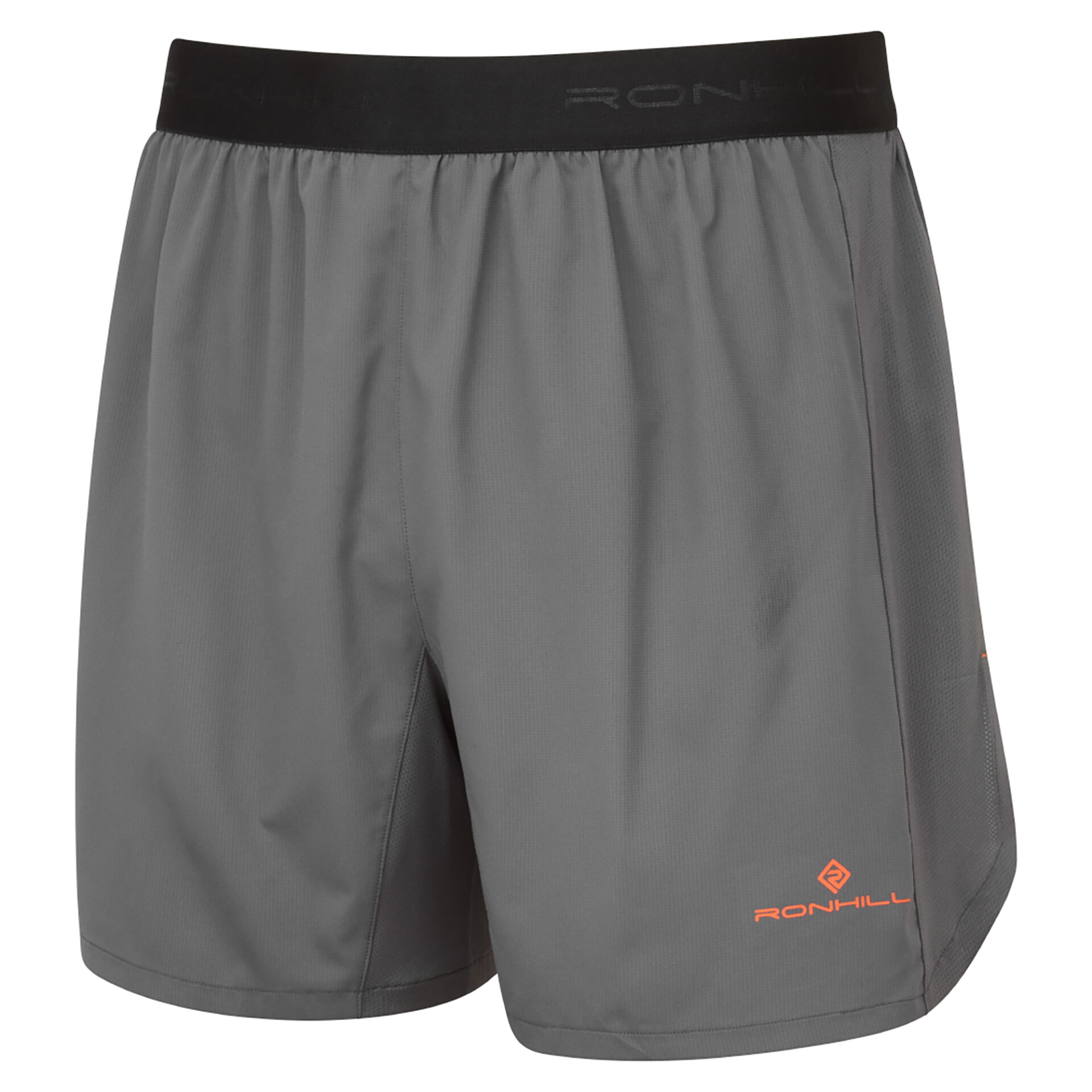 Ronhill Men's Tech 5" Short - Iron/Cardinal Orange