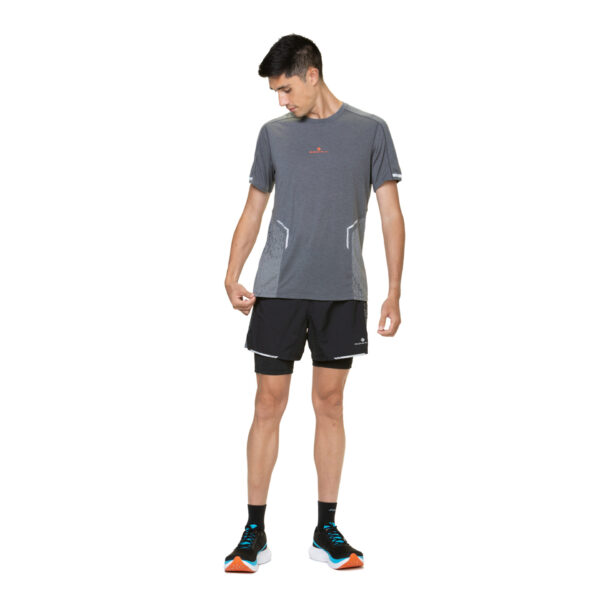 Ronhill Men's Tech Reflect S/S Tee - Iron/Reflect - Image 3