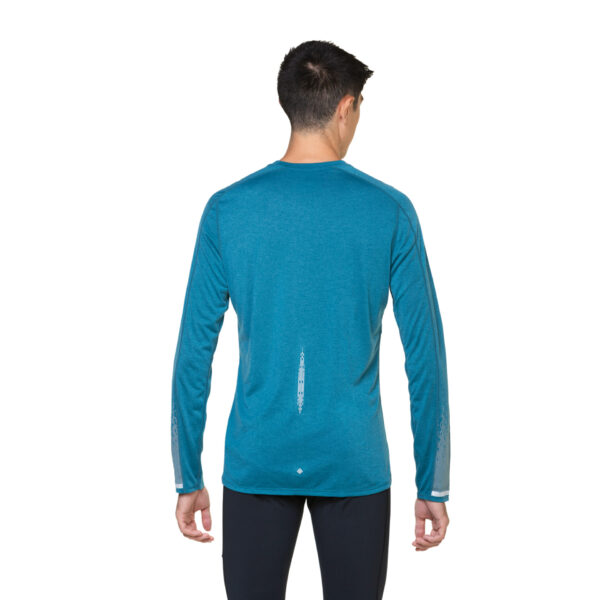 Ronhill Men's Tech Reflect L/S Tee - Deep Teal/Reflect - Image 4