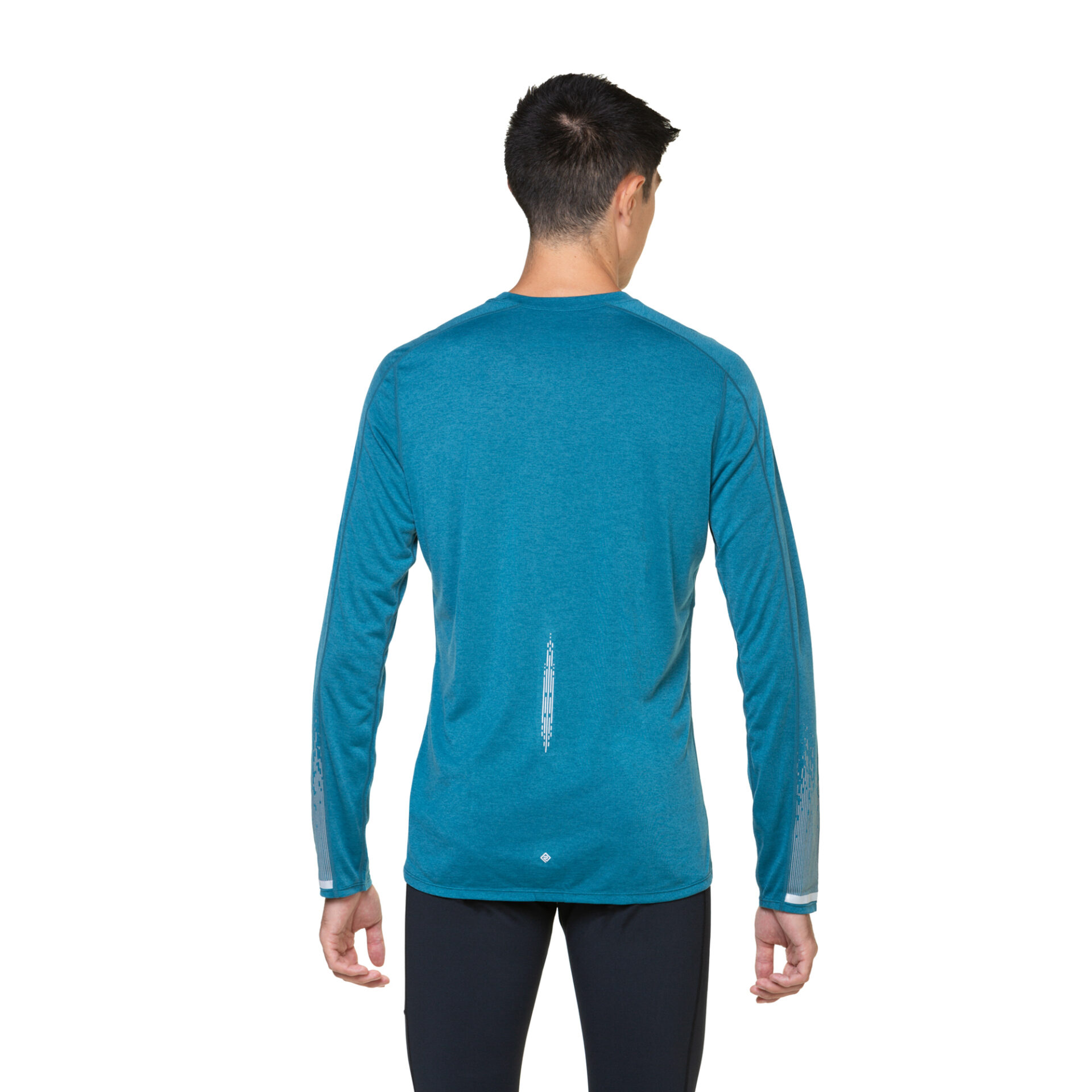 Ronhill Men's Tech Reflect L/S Tee - Deep Teal/Reflect - Image 4