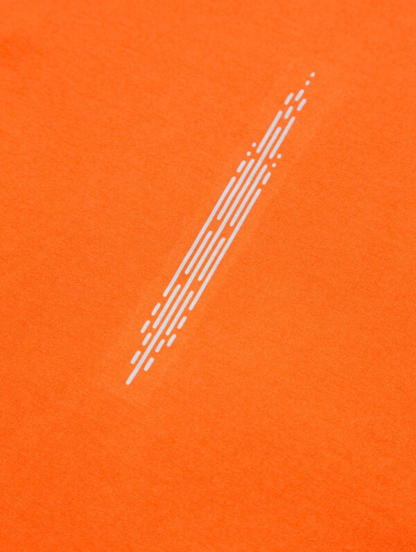 Ronhill Men's Tech Reflect L/S Tee - CardinalOrange/Reflct - Image 5