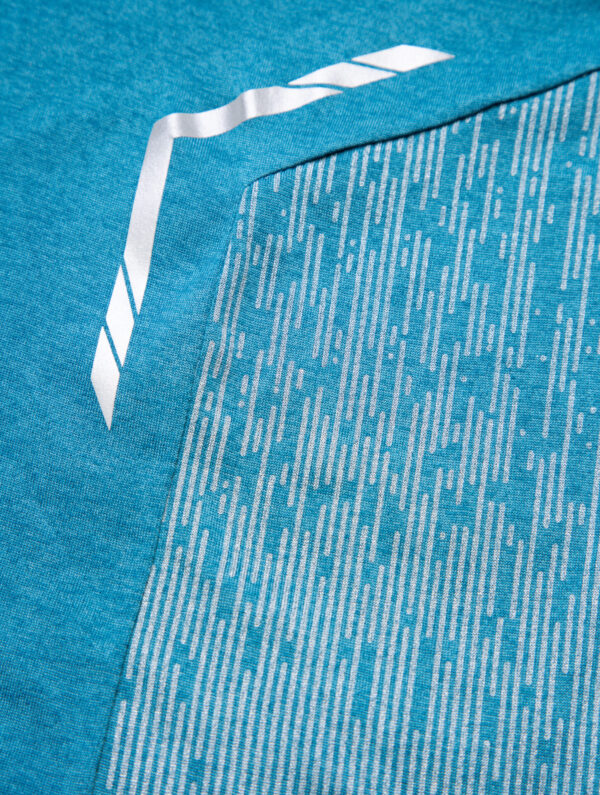 Ronhill Men's Tech Reflect L/S Tee - Deep Teal/Reflect - Image 9