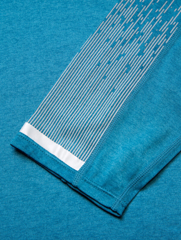 Ronhill Men's Tech Reflect L/S Tee - Deep Teal/Reflect - Image 7