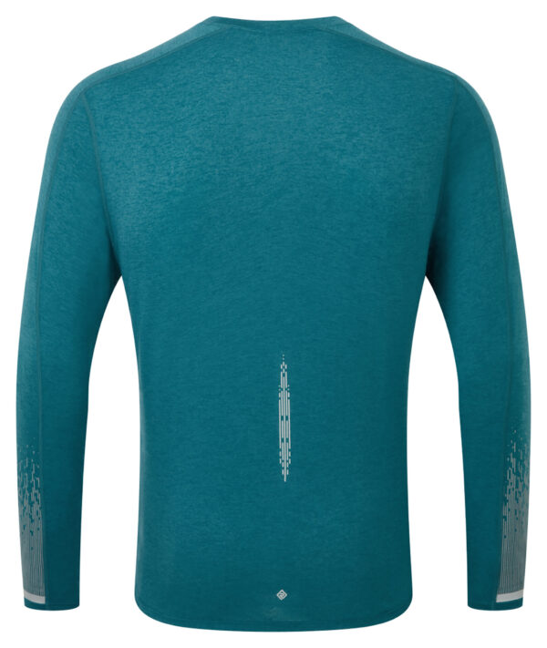 Ronhill Men's Tech Reflect L/S Tee - Deep Teal/Reflect - Image 2