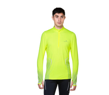 Ronhill Men's Tech Reflect 1/2 Zip - Fluo Yellow/Reflect