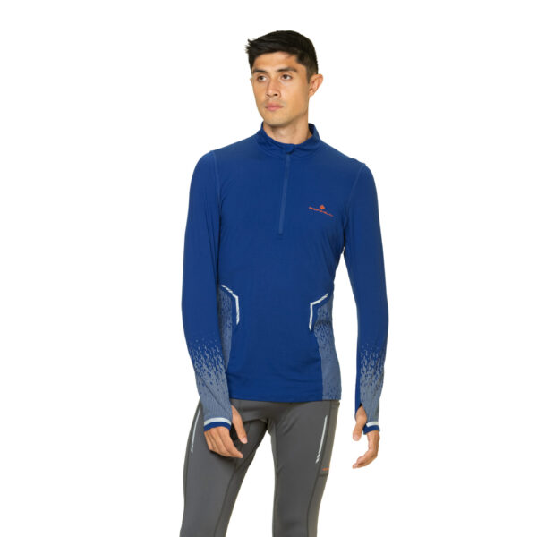 Ronhill Men's Tech Reflect 1/2 Zip - Ocean/Reflect