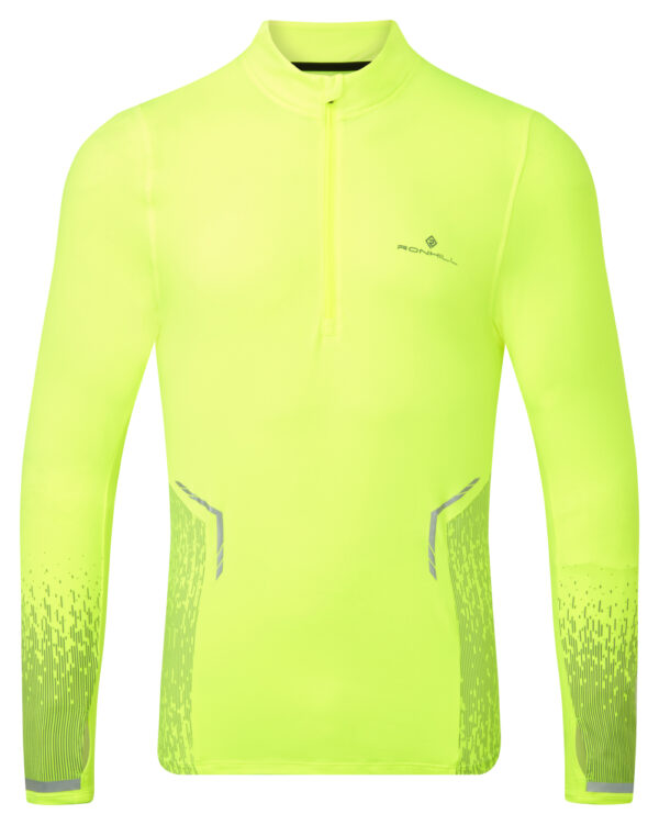 Ronhill Men's Tech Reflect 1/2 Zip - Fluo Yellow/Reflect - Image 4