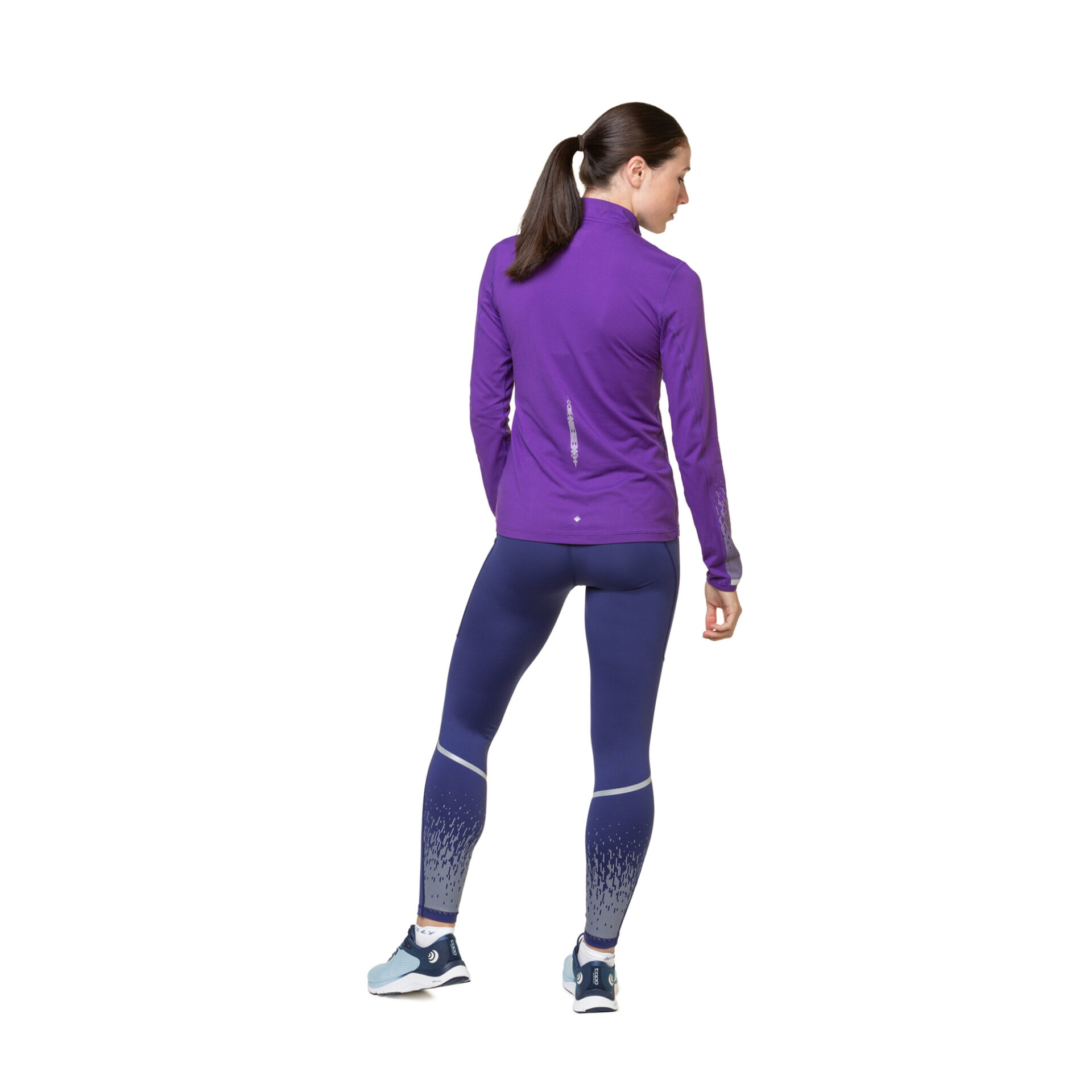 Ronhill Women's Tech Reflect 1/2 Zip - Regal Purple/Reflect - Image 5
