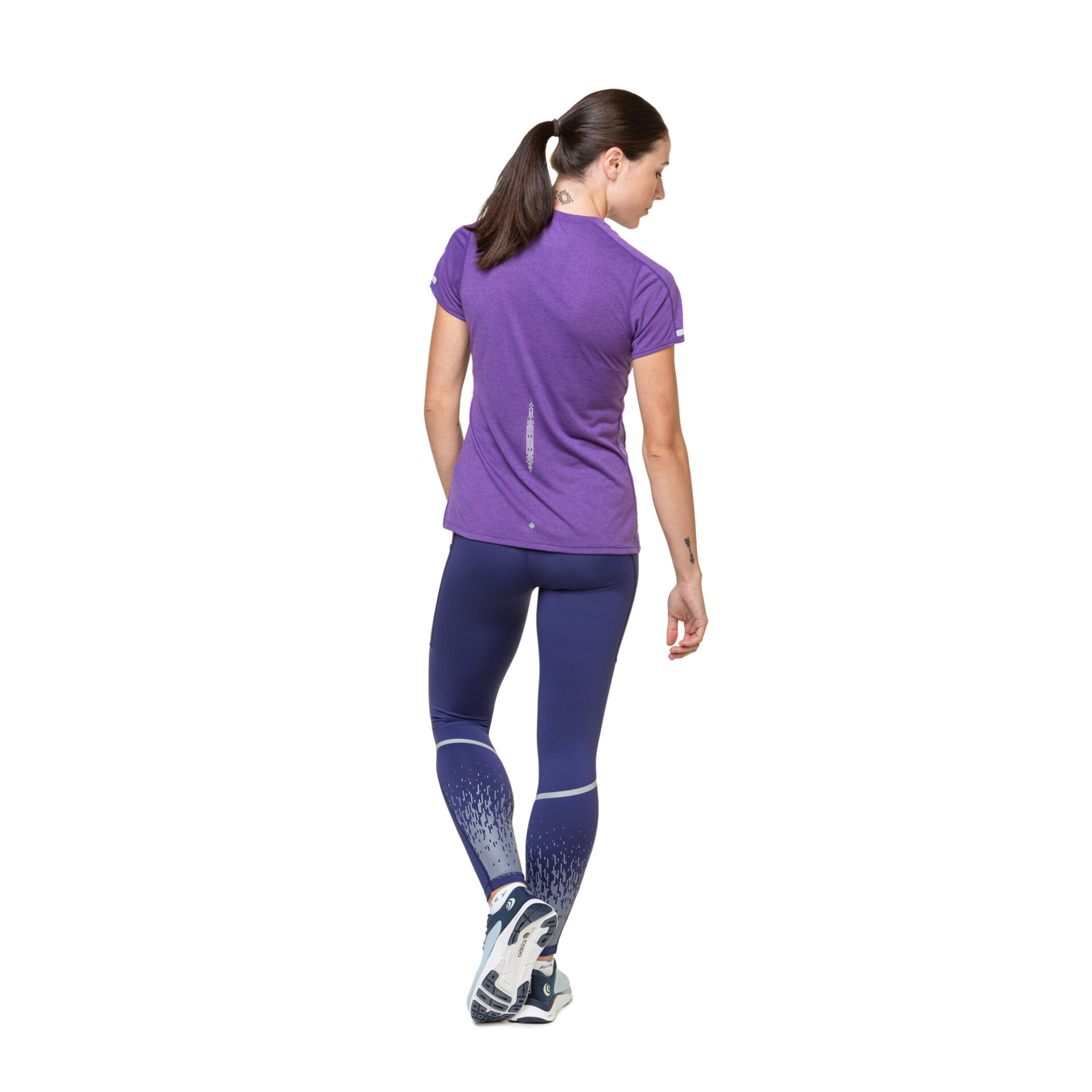 Ronhill Women's Tech Reflect S/S Tee - Regal Purple/Reflect - Image 6