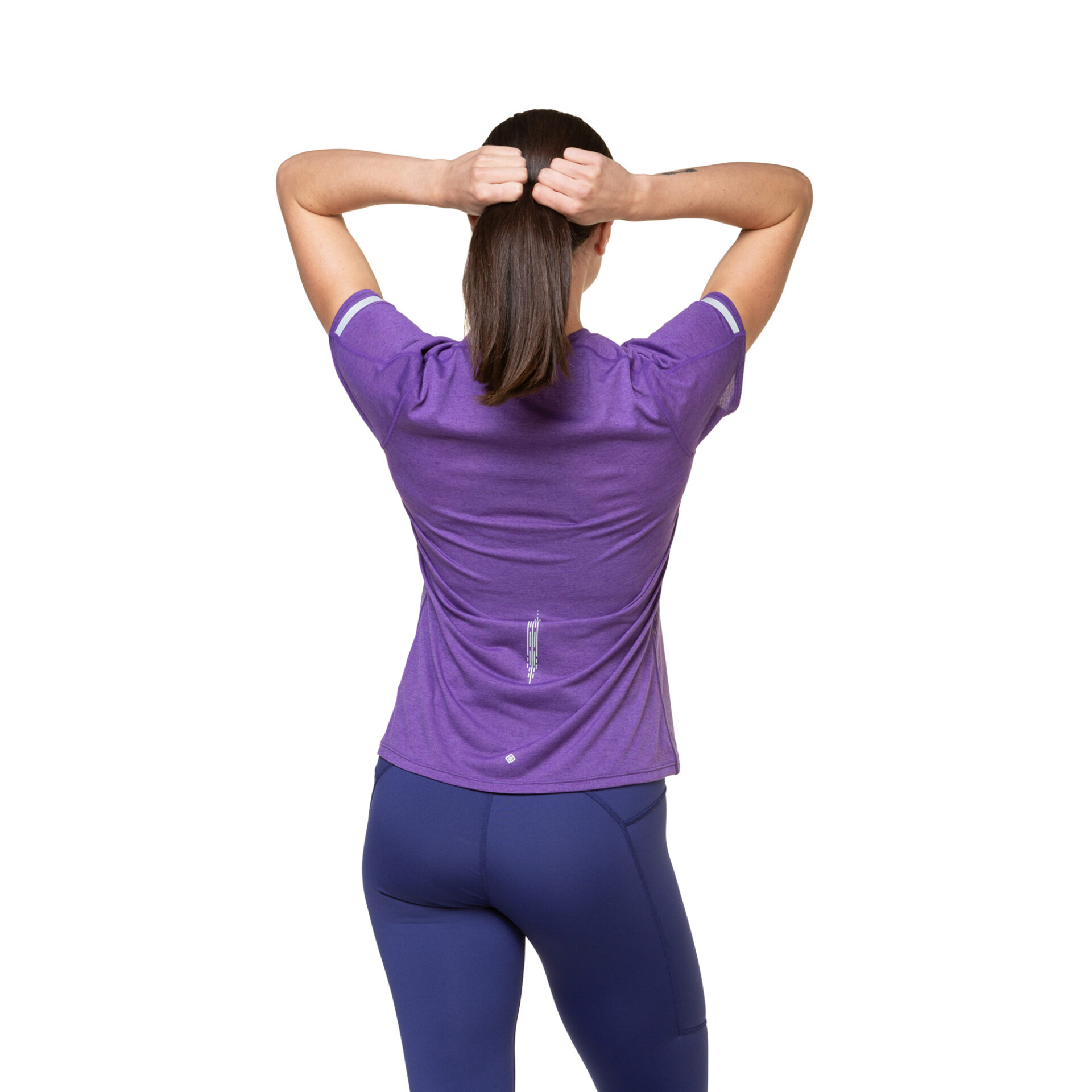 Ronhill Women's Tech Reflect S/S Tee - Regal Purple/Reflect - Image 4