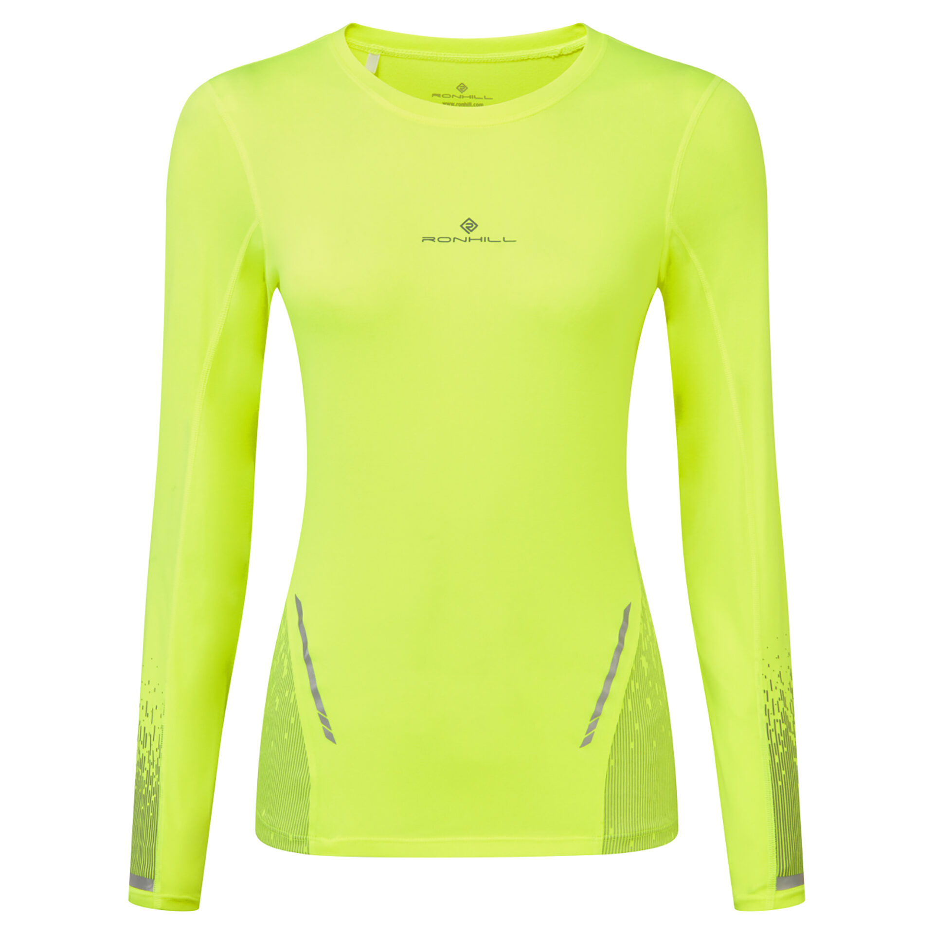 Ronhill Women's Tech Reflect L/S Tee - Fluo Yellow/Reflect