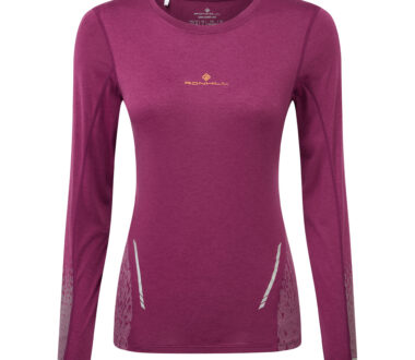 Ronhill Women's Tech Reflect L/S Tee - Blackcurrant/Reflect