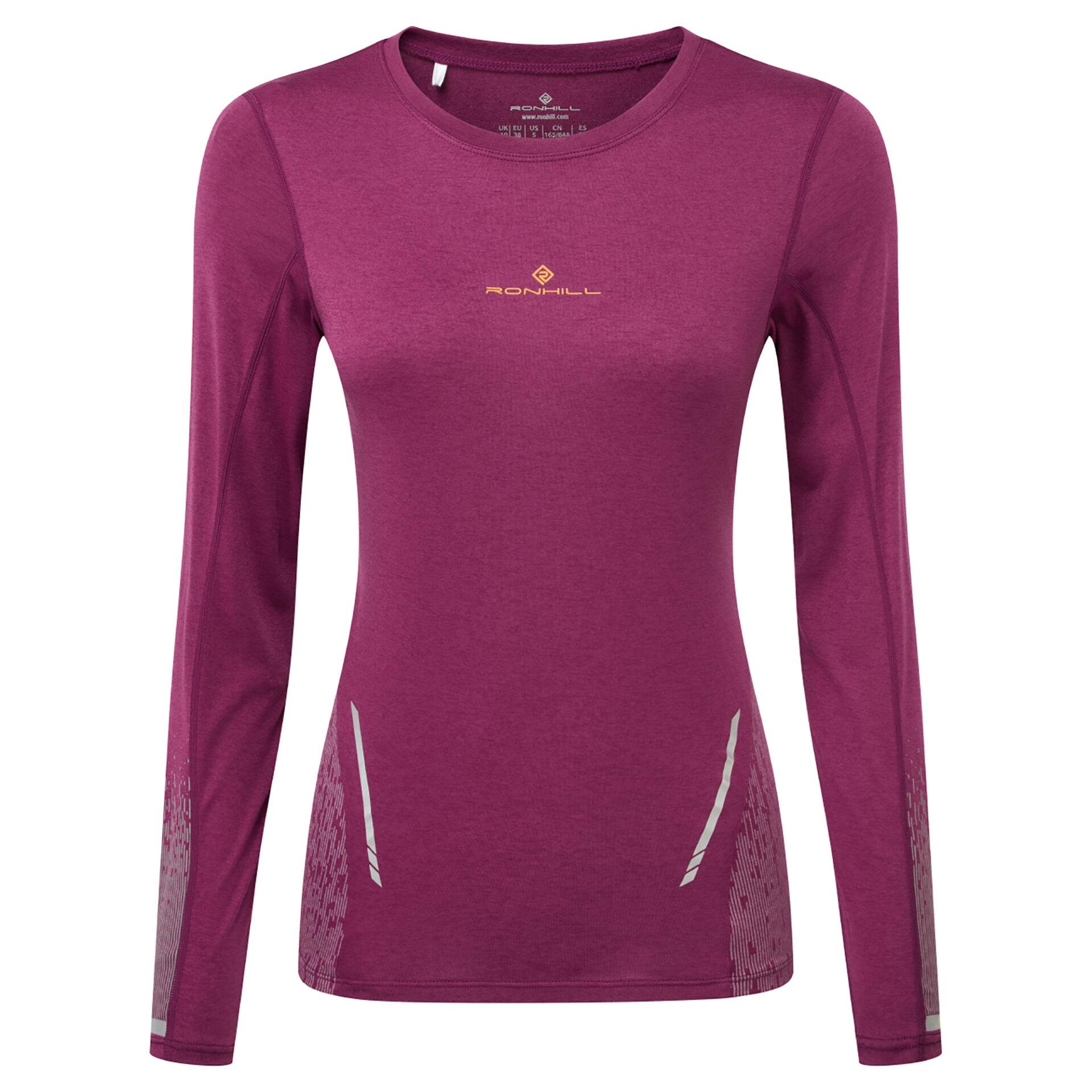 Ronhill Women's Tech Reflect L/S Tee - Blackcurrant/Reflect