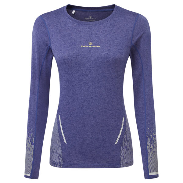 Ronhill Women's Tech Reflect L/S Tee - Deep Ocean/Reflect
