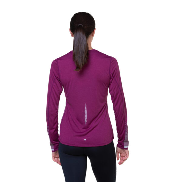 Ronhill Women's Tech Reflect L/S Tee - Blackcurrant/Reflect - Image 4