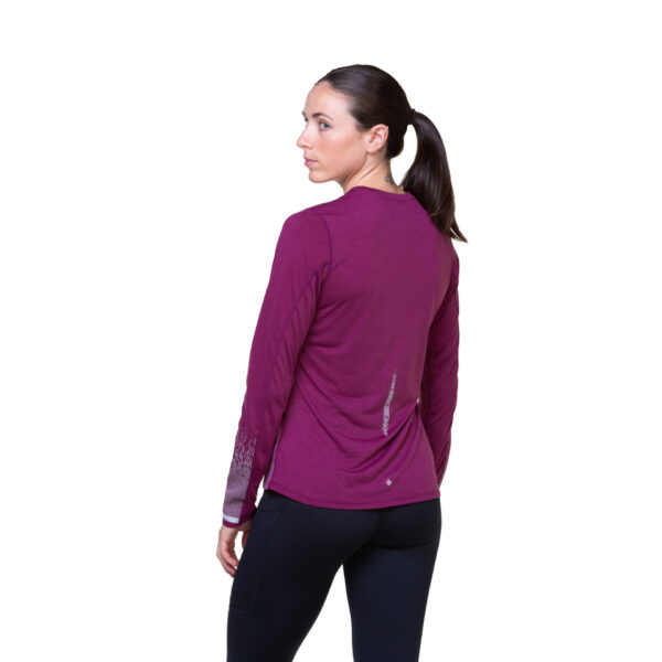 Ronhill Women's Tech Reflect L/S Tee - Blackcurrant/Reflect - Image 5