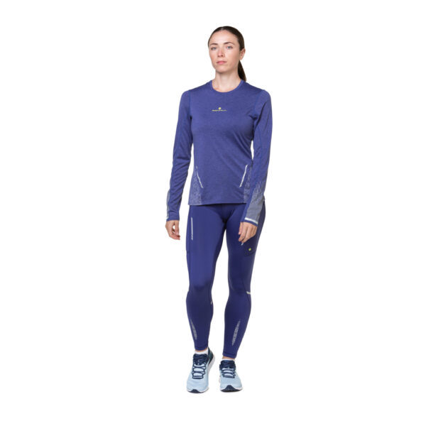 Ronhill Women's Tech Reflect L/S Tee - Deep Ocean/Reflect - Image 5