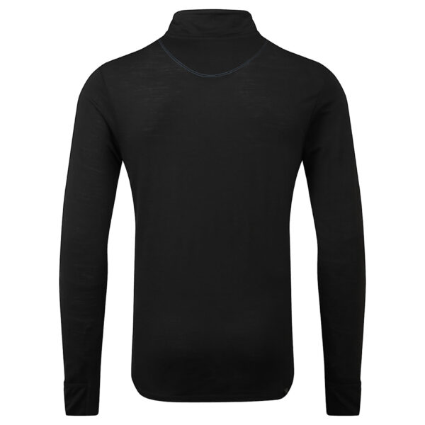 Ronhill Men's Tech Merino 1/2 Zip - Black/Lake - Image 5