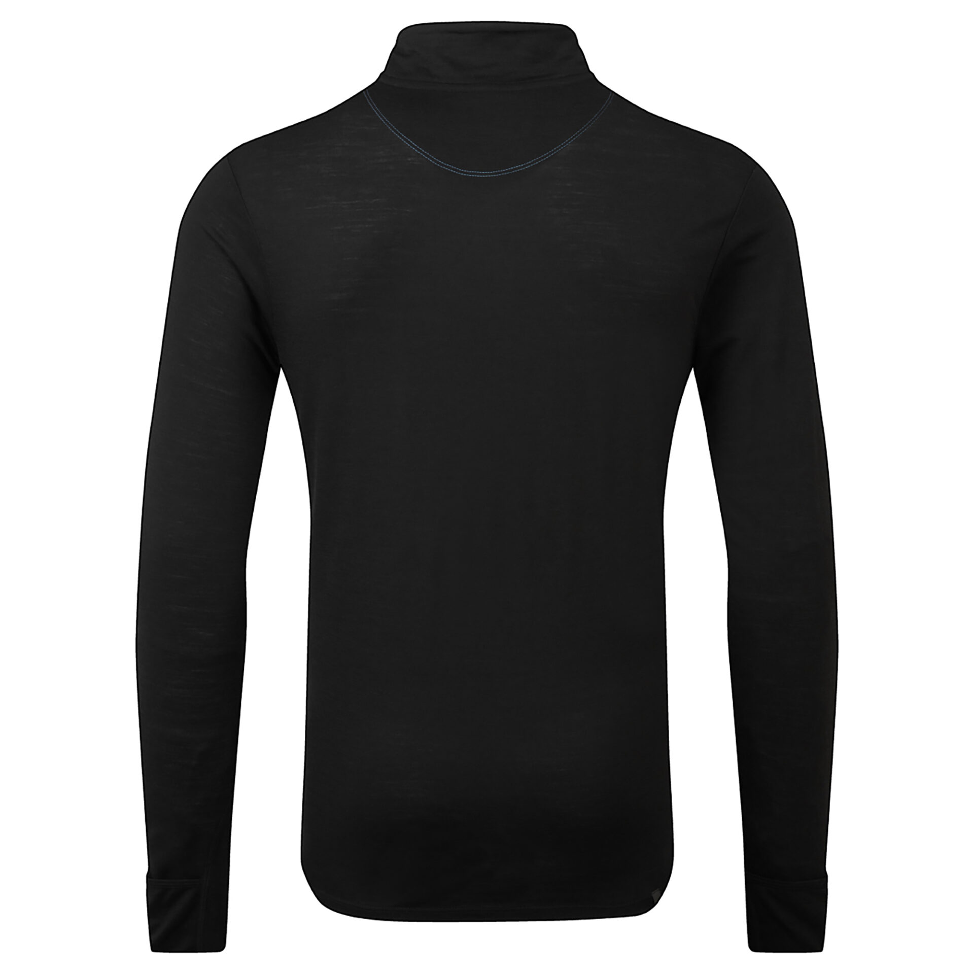 Ronhill Men's Tech Merino 1/2 Zip - Black/Lake - Image 5