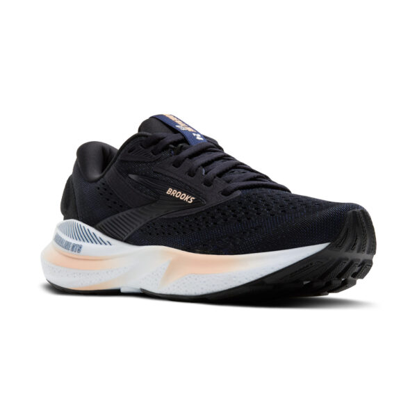 Brooks Women's Adrenaline GTS 24 - Black/Peach/Peacoat - Image 3