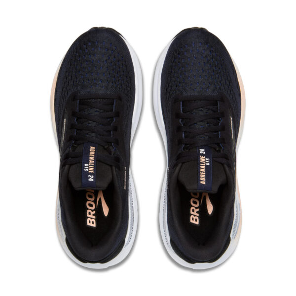 Brooks Women's Adrenaline GTS 24 - Black/Peach/Peacoat - Image 5