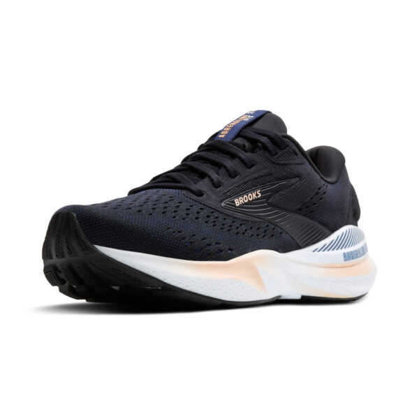 Brooks Women's Adrenaline GTS 24 - Black/Peach/Peacoat - Image 4