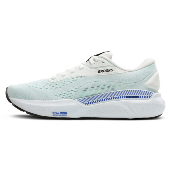 Brooks Women's Adrenaline GTS 24 - White/Limpet Shell/Amparo - Image 2