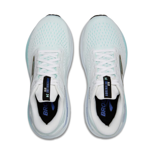 Brooks Women's Adrenaline GTS 24 - White/Limpet Shell/Amparo - Image 5