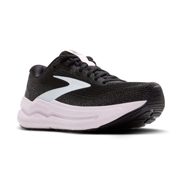 Brooks Women's Ghost Max 2 - Black/White/Orchid Ice - Image 3